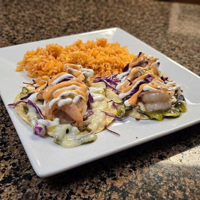 Shrimp Quesadilla Plate.