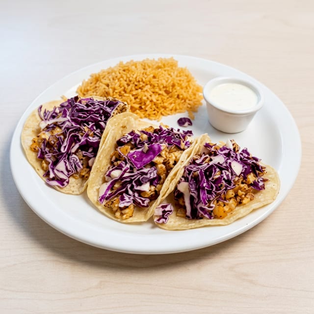 Fish Tacos Plate.